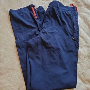 Prada Navy Blue Polyester Casual Pants